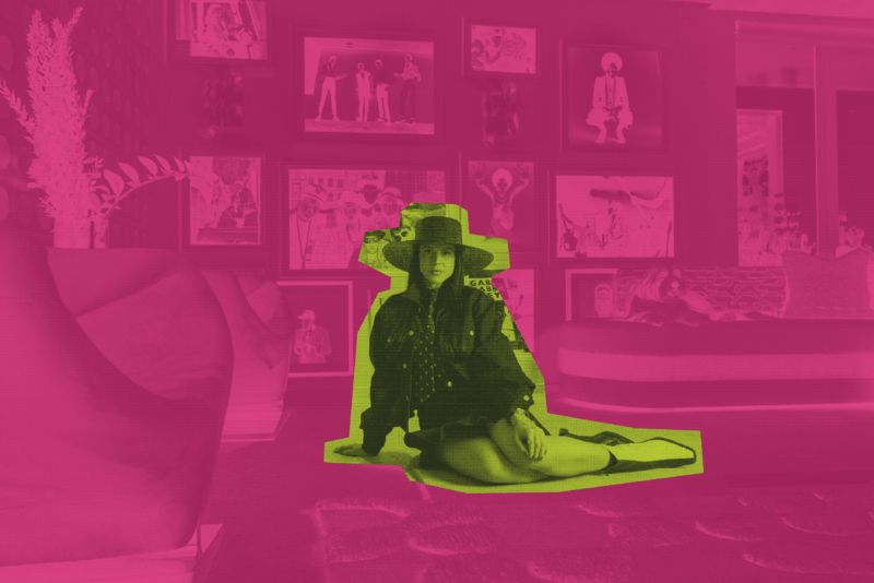 Shanna Gatanis in the Record Lounge of her studio at 1318 Palmetto Avenue, Winter Park